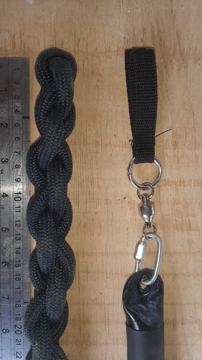 PUNTO DE FUEGO SERPIENTE DE CASCABEL DE KEVLAR NEGRO - PAR