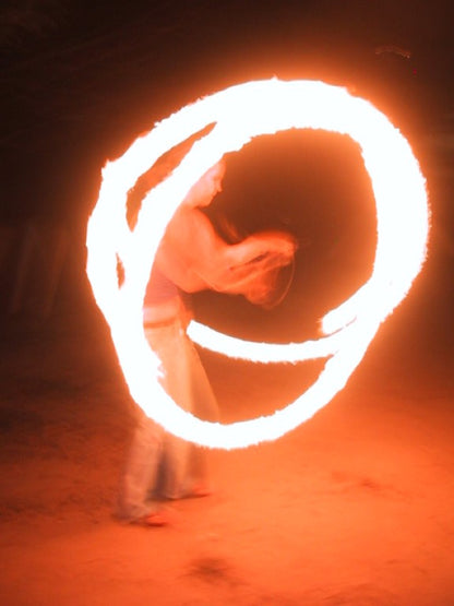 BLACK KEVLAR MONKEY FIST FIRE POI